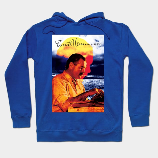 Ernest Hemingway -  Admired by Writers Hoodie by Exile Kings 